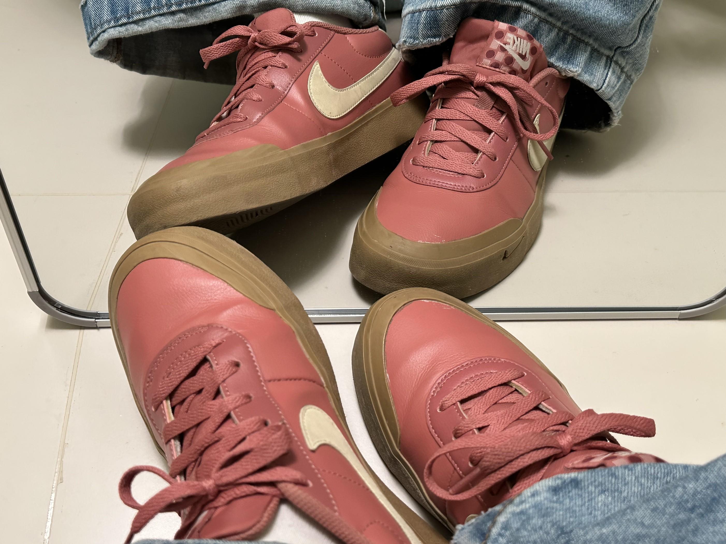 宝藏分享✨nike这双粉色复古板鞋!